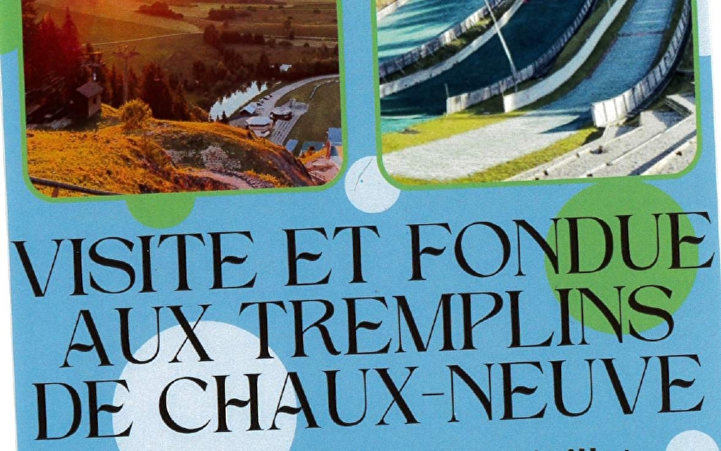 Visit to the ski jumps and fondue