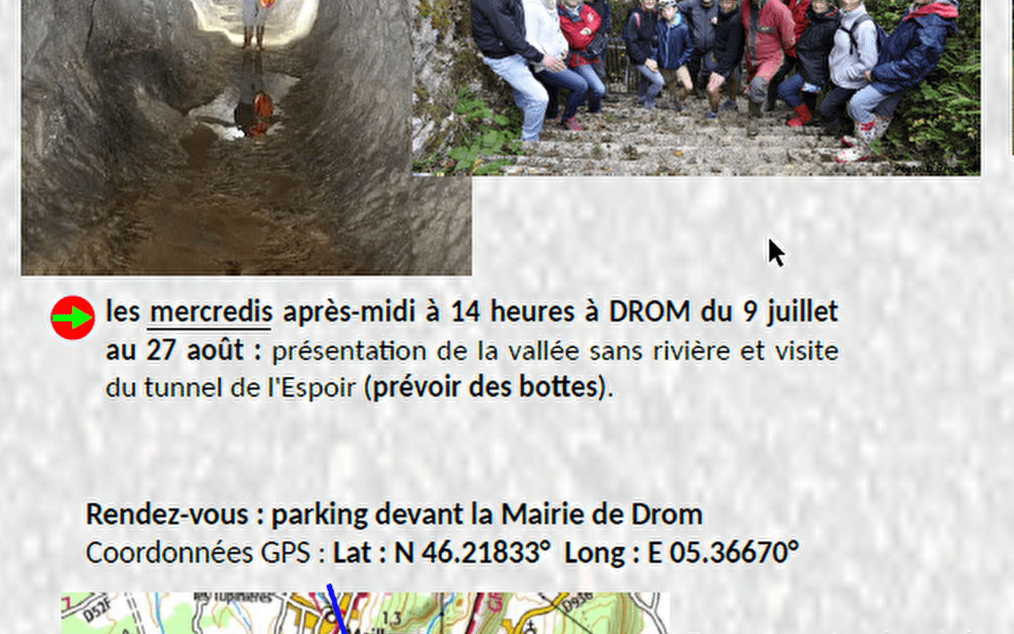 Sur les chemins de l'eau à Drom/Ramasse