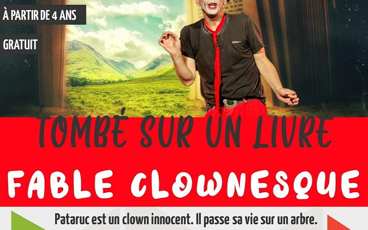 Tombé sur un livre: fable clownesque