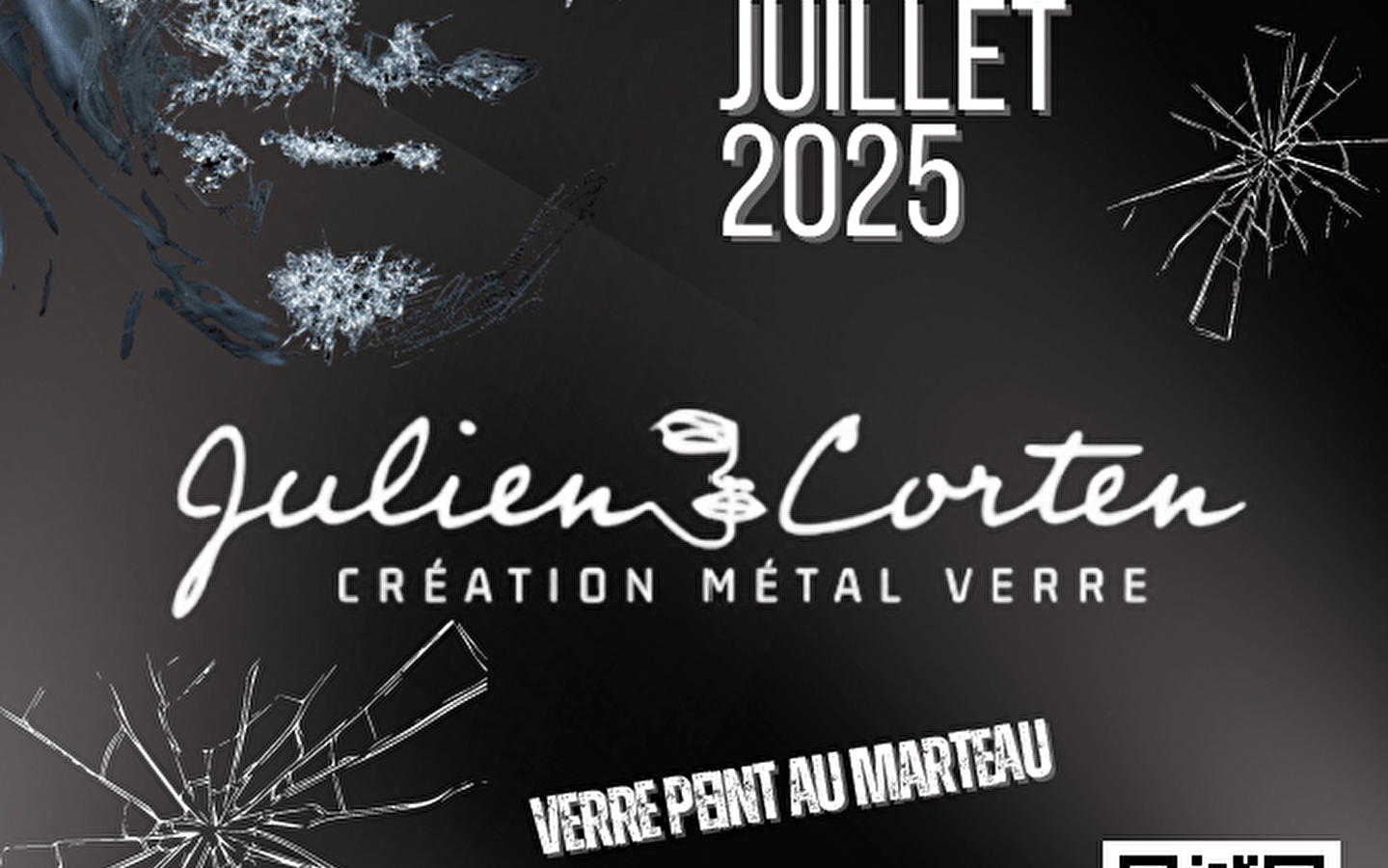 Julien Corten exhibition: metal and glass creations
