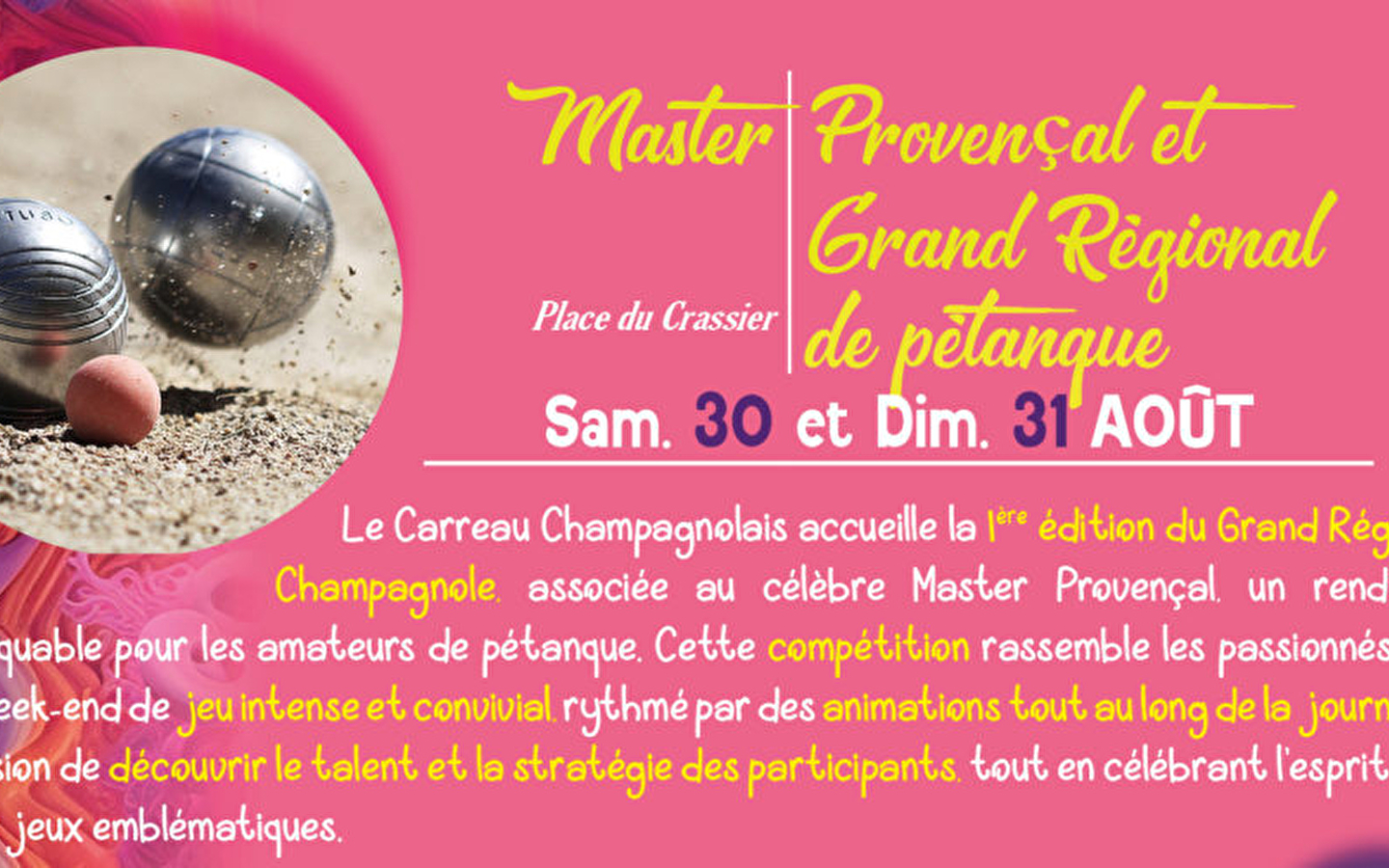 Master Provençal and Grand Régional de pétanque