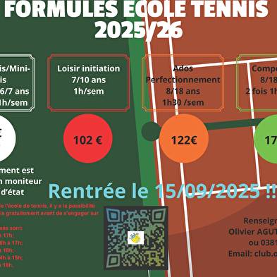 Classes resume - Tennis club de la vallée d'Ornans