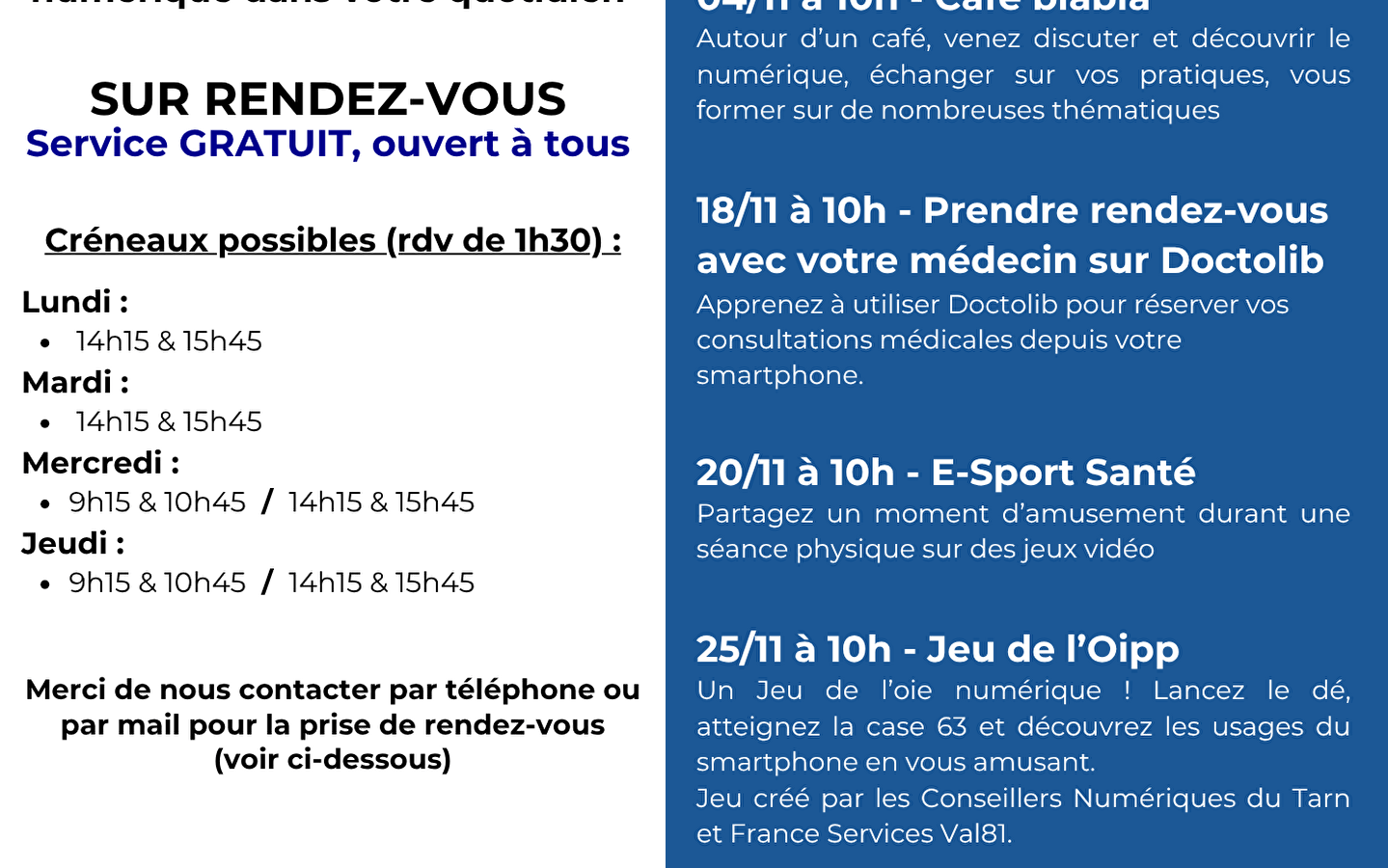 Programming Digital Advisor workshops November 2025