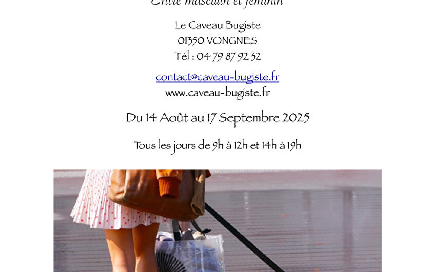 Exposition de Gerald Pinget au Caveau Bugiste