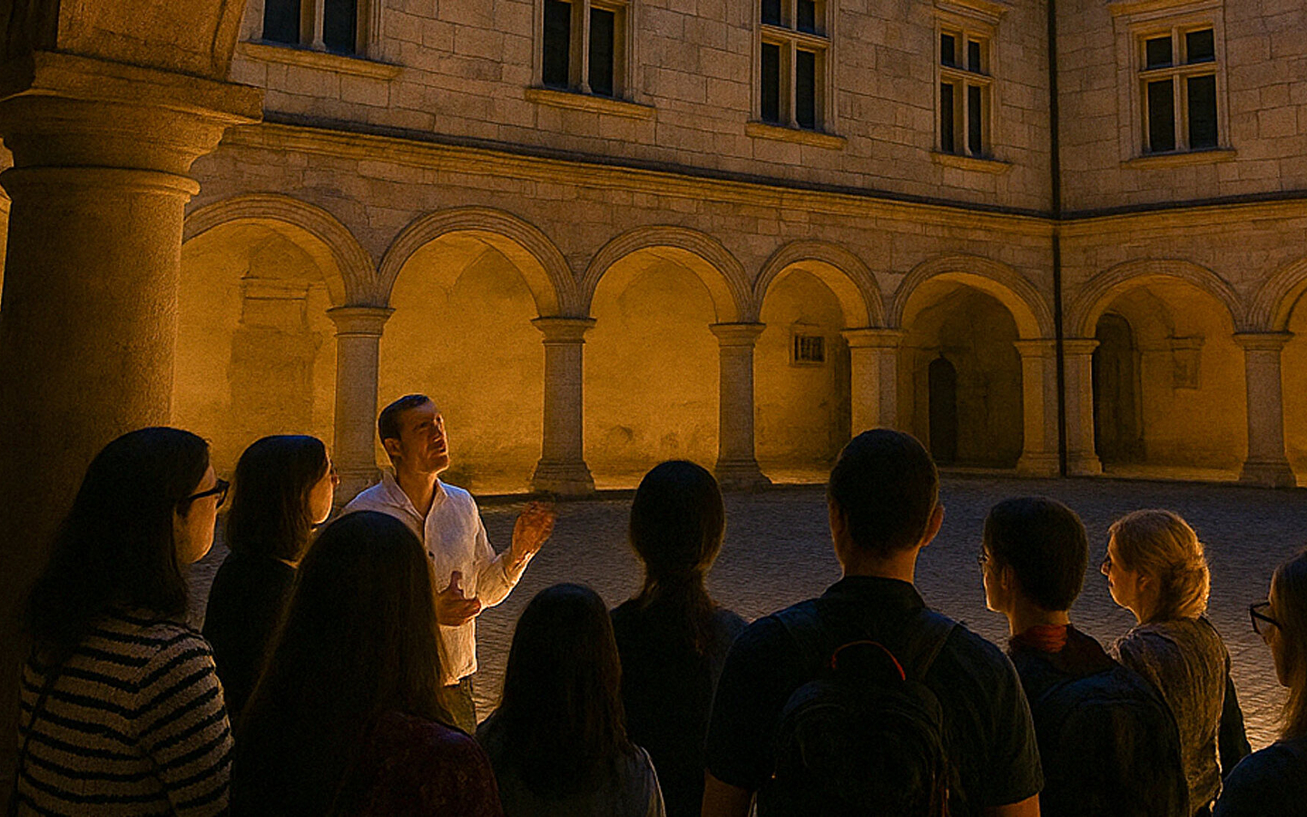 Exploring by torchlight