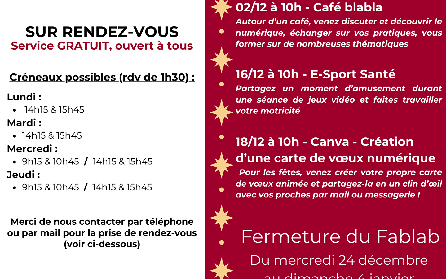 Programming Digital Advisor workshops December 2025