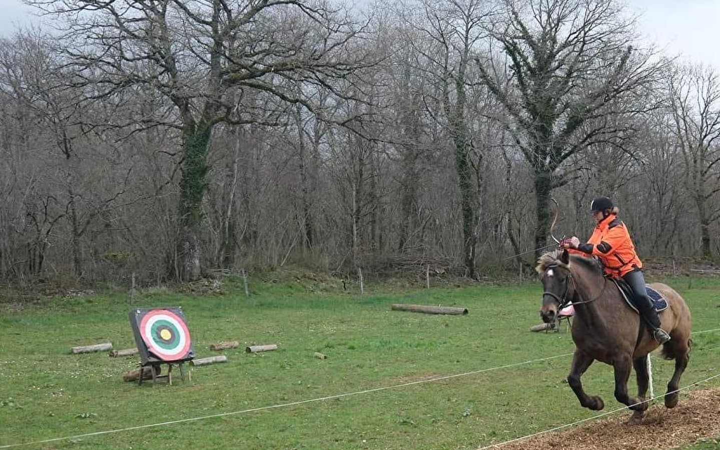 Archery on horseback