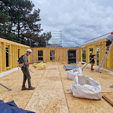 HABITER BOIS - Visite d'un chantier d'habitat participatif en construction bois