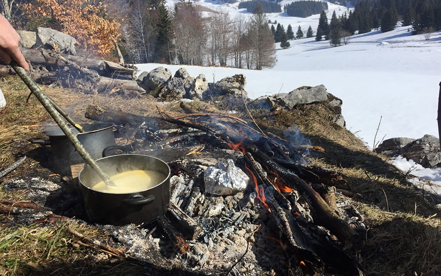Instants hiver - Visite Glacières et fondue en pleine nature
