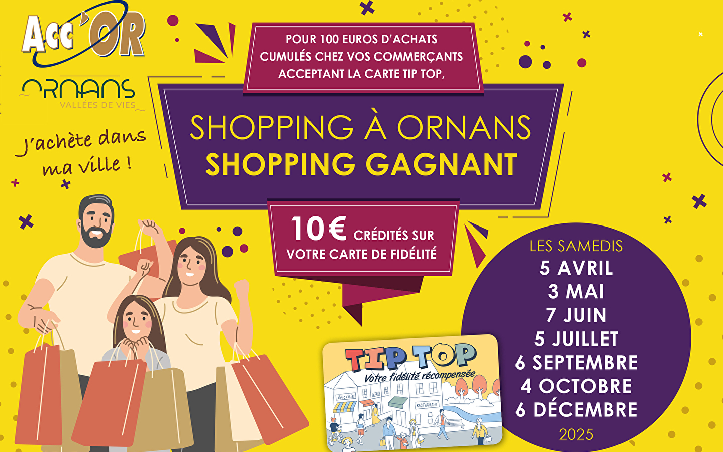 Winning shopping in Ornans!