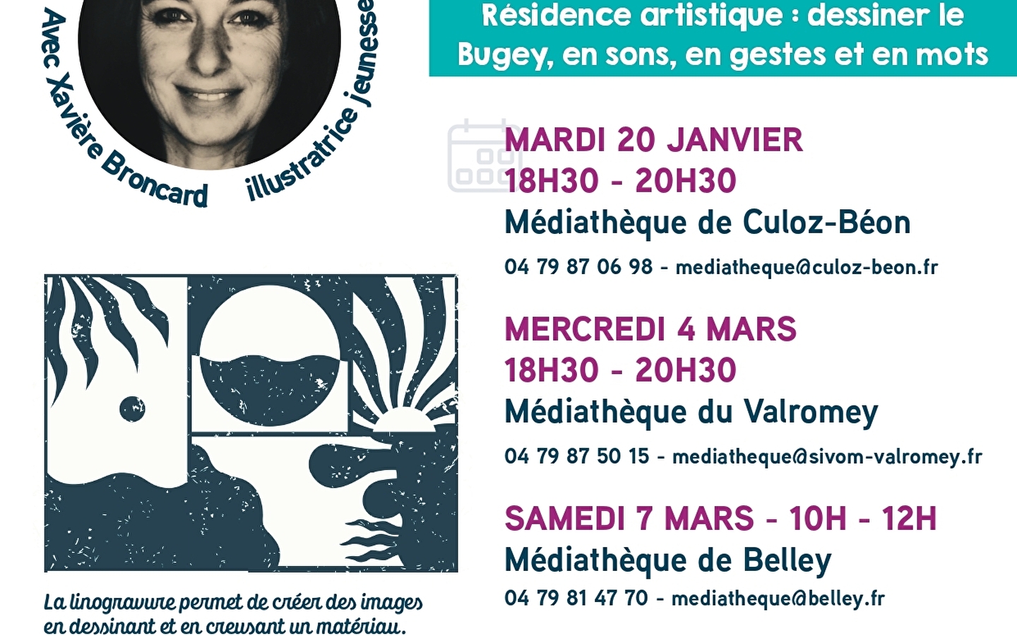 Linogravons le territoire ! Avec Xavière Broncard