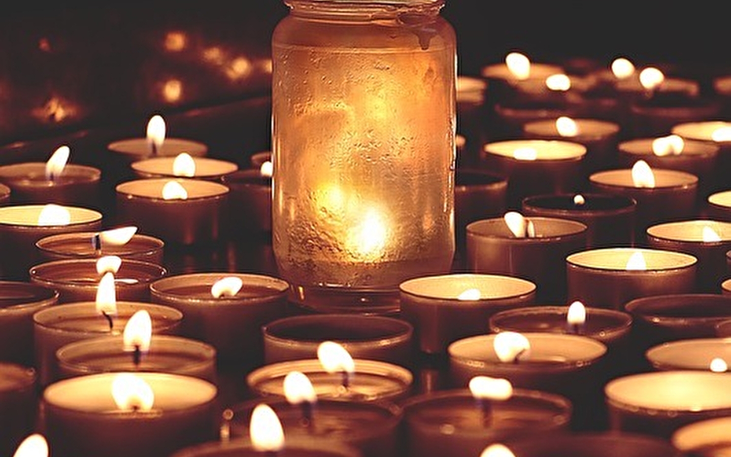 Torch-lit night-time outing