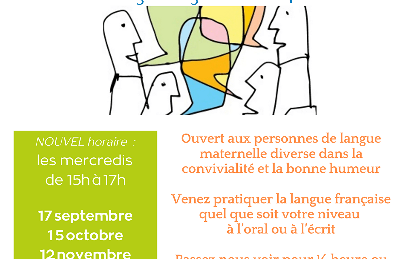 Atelier conversation et écriture en français « Le français ça vous parle ? »
