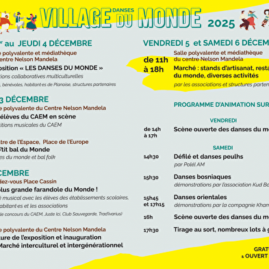 Danses, Village du monde - 8th edition of the intercultural and intergenerational market