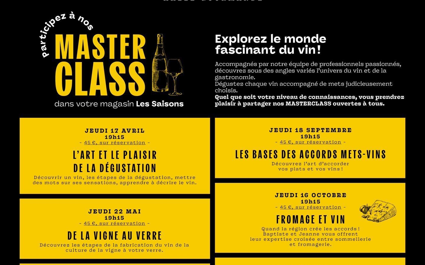 Wine masterclass