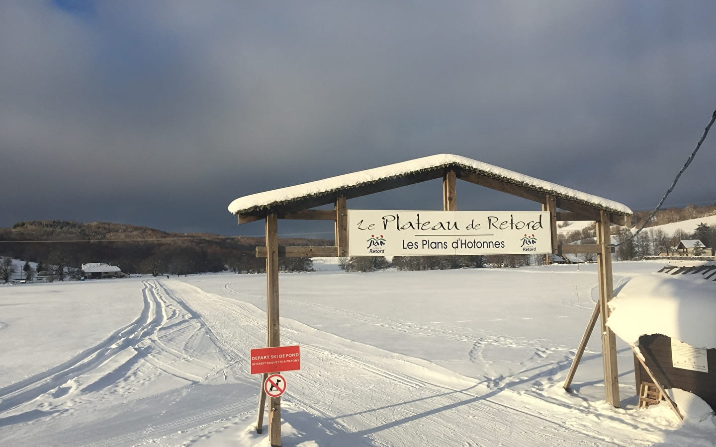 Piste verte de ski de fond du Plateau de Retord : Le Fond des Plans