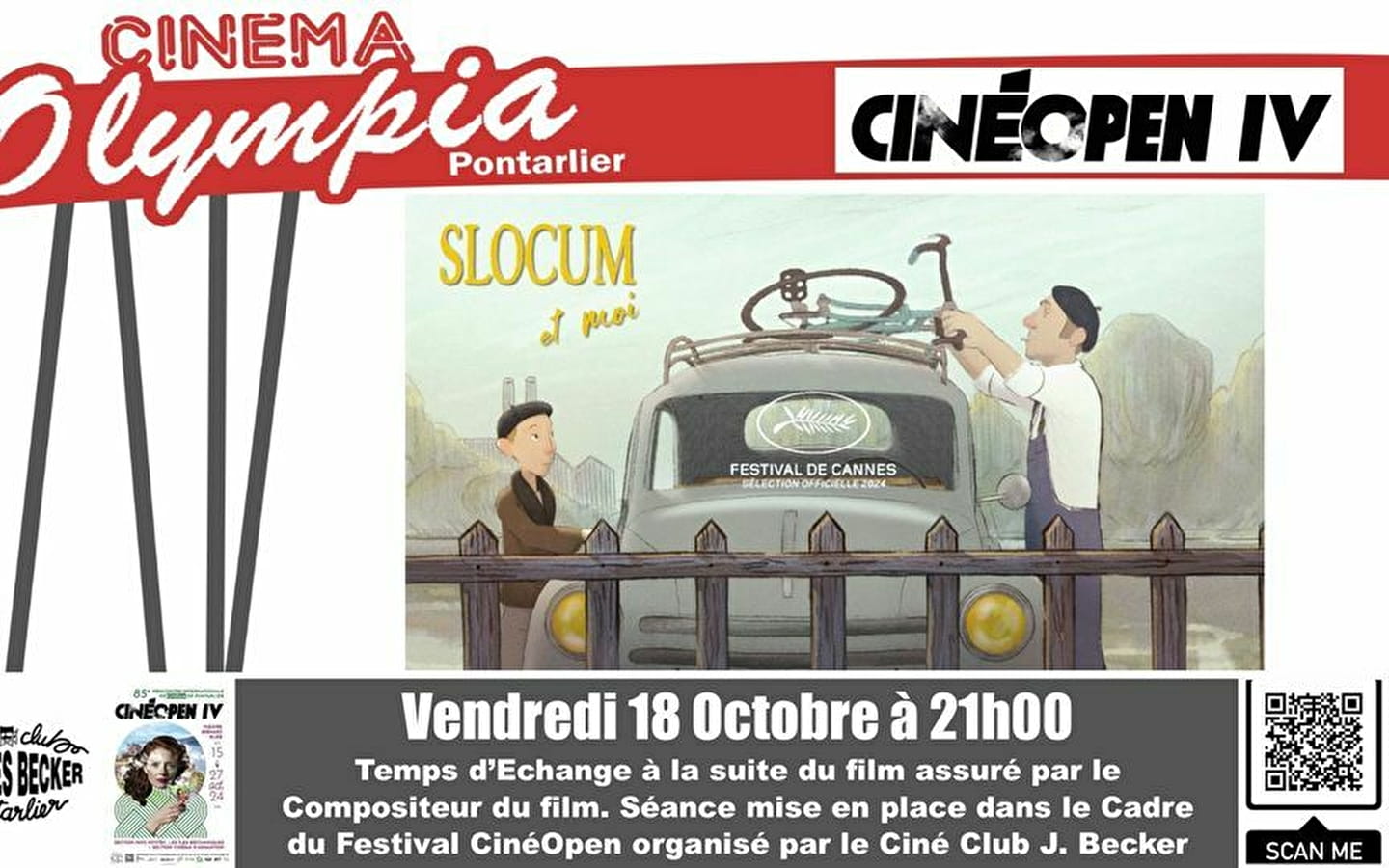 Festival Cinéopen III - Screening of 'Slocum and Me'.