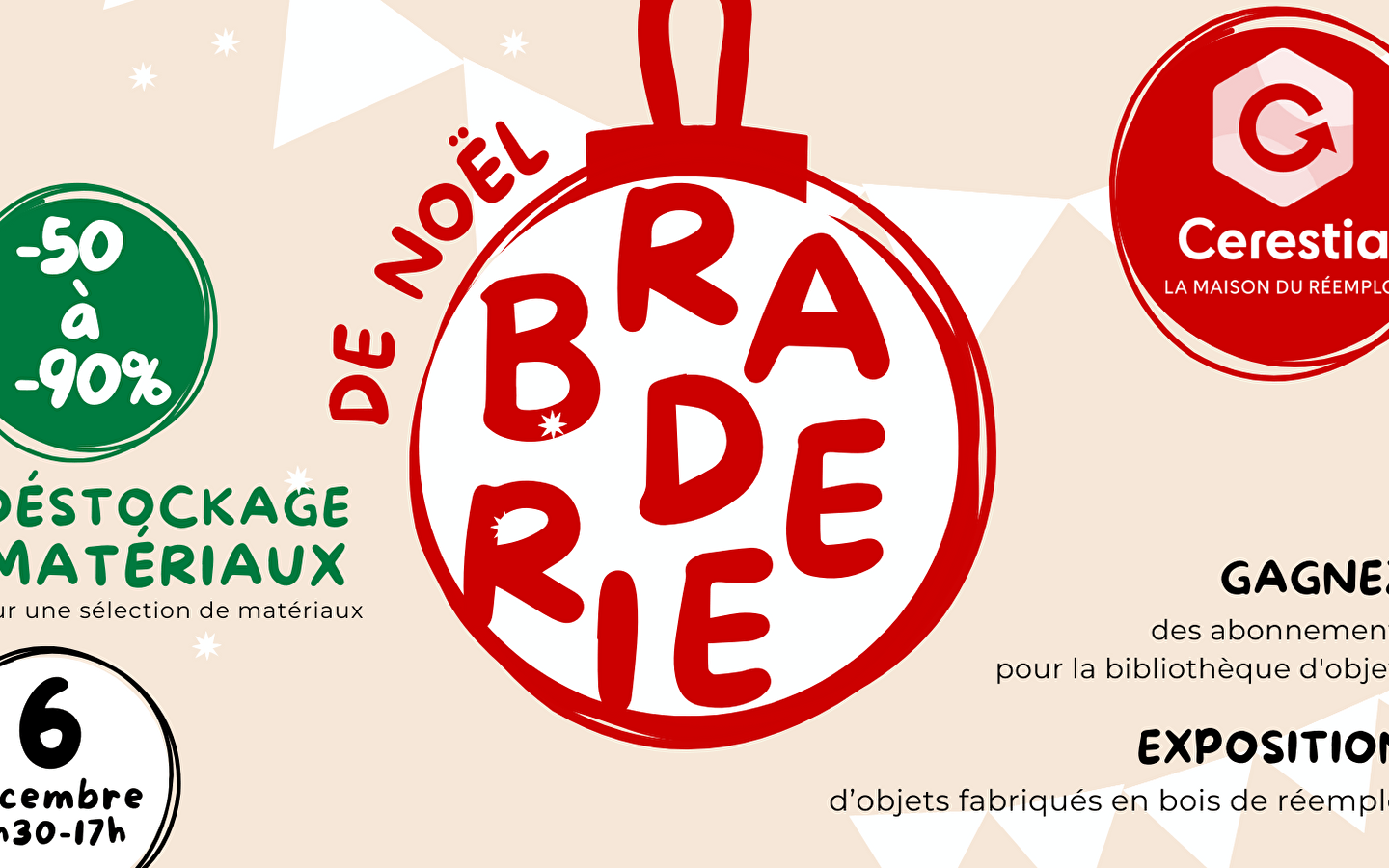 Braderie de Noël chez Cerestia
