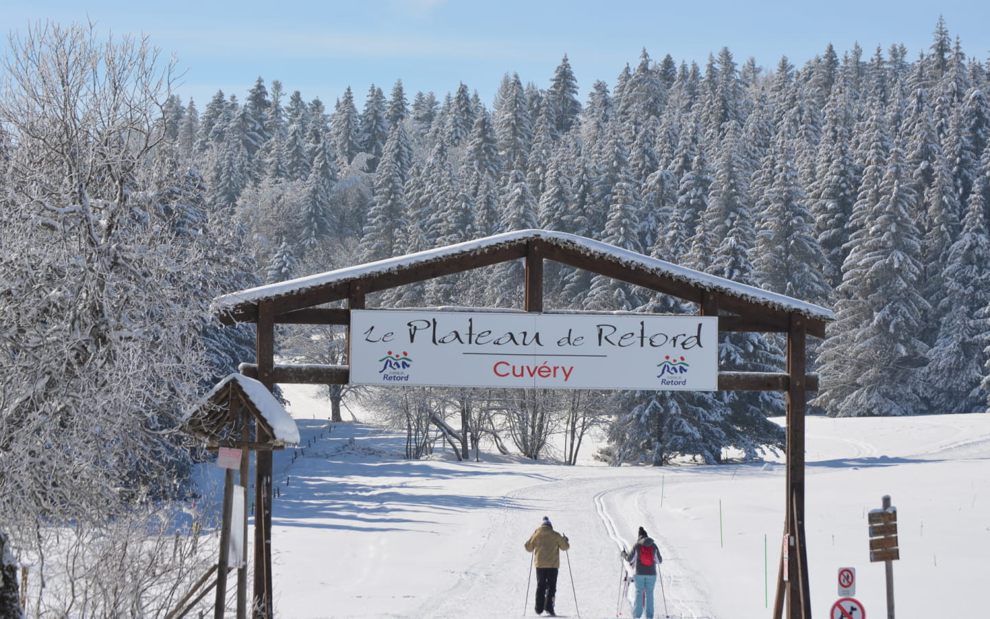 Itinéraire ski de fond Plateau de Retord - N12 Le balcon du Mont-Blanc