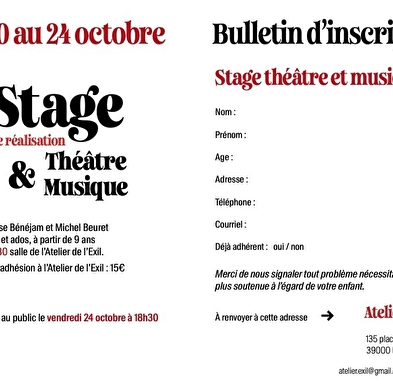 Theatre and music course 