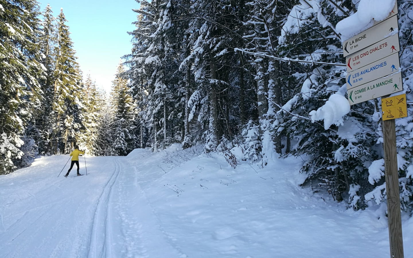Itinéraire ski de fond Giron - Maison forestière