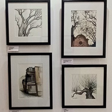 Exposition de peintures à la galerie de l'ancienne ferme à Fitignieu