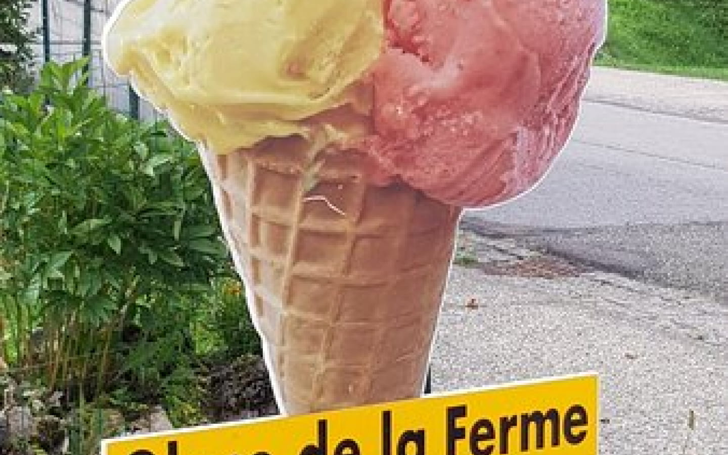 Glace de la ferme