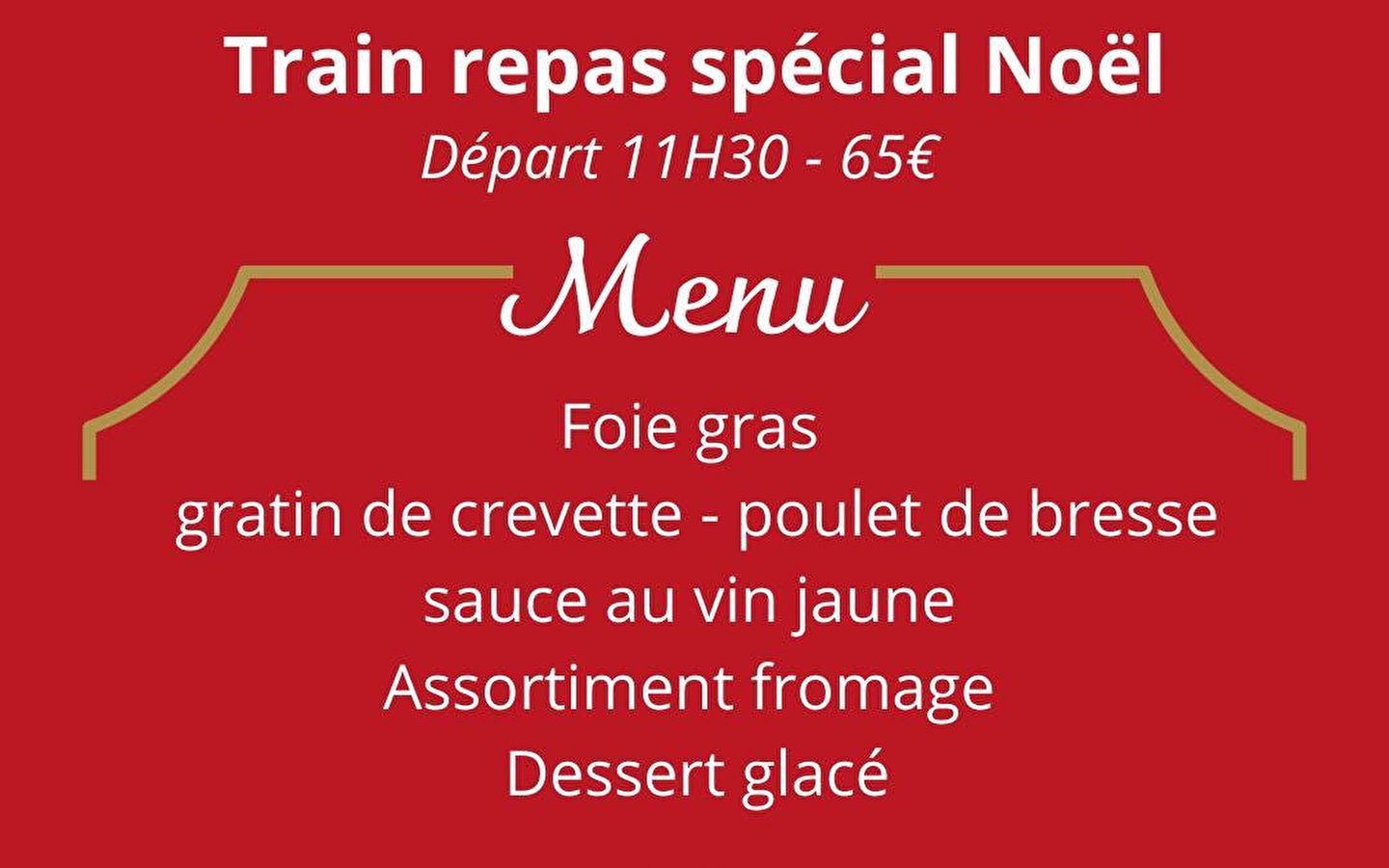 Special Christmas meal train