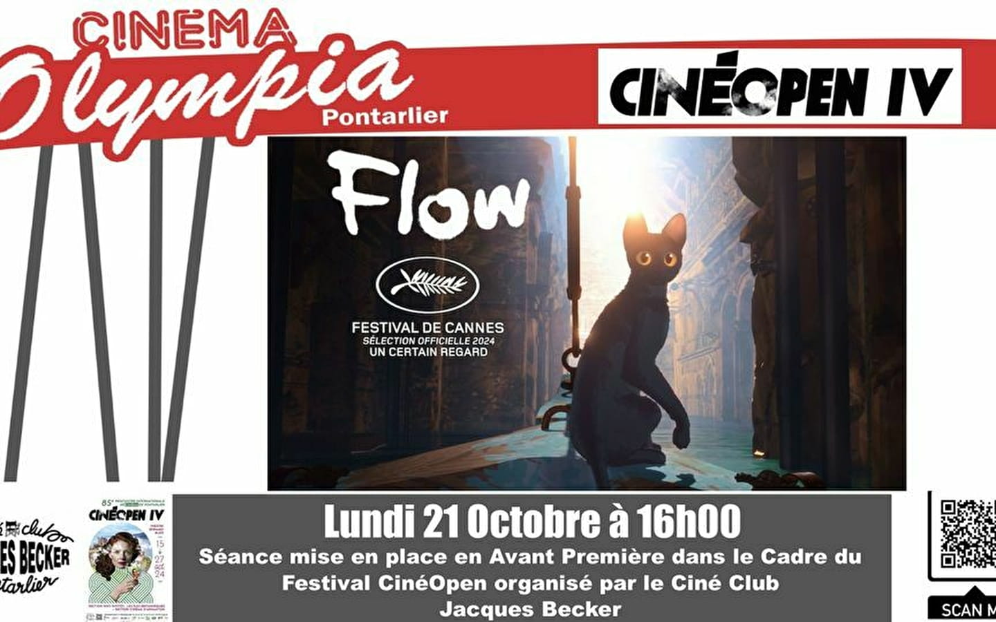 Festival Cinéopen III - Preview screening of 'Flow'.