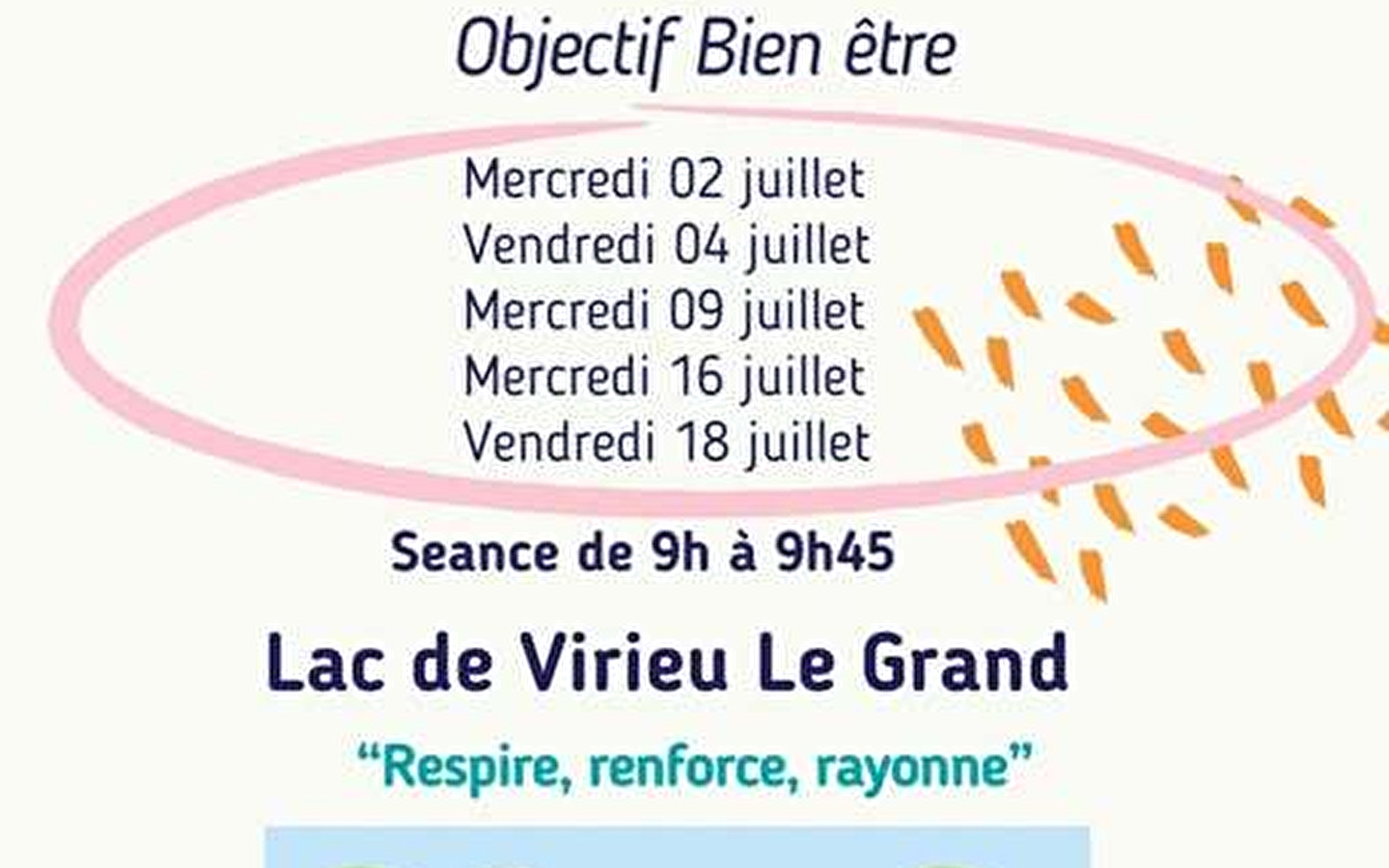 Séances de pilates pour tous au lac de Virieu le Grand