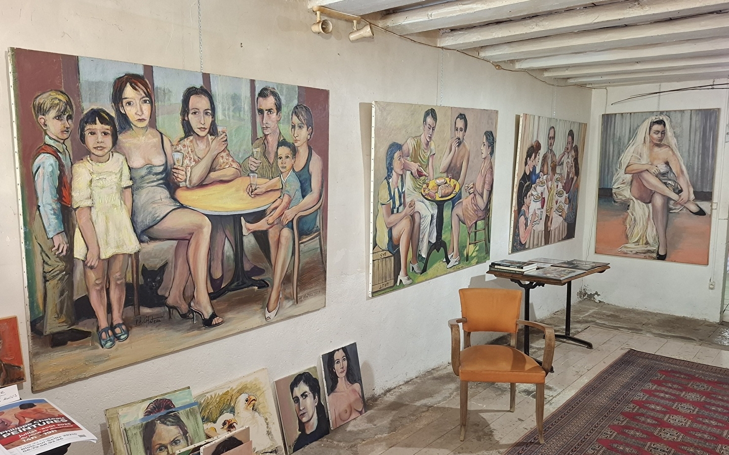 Philippe Chateau exhibition, paintings