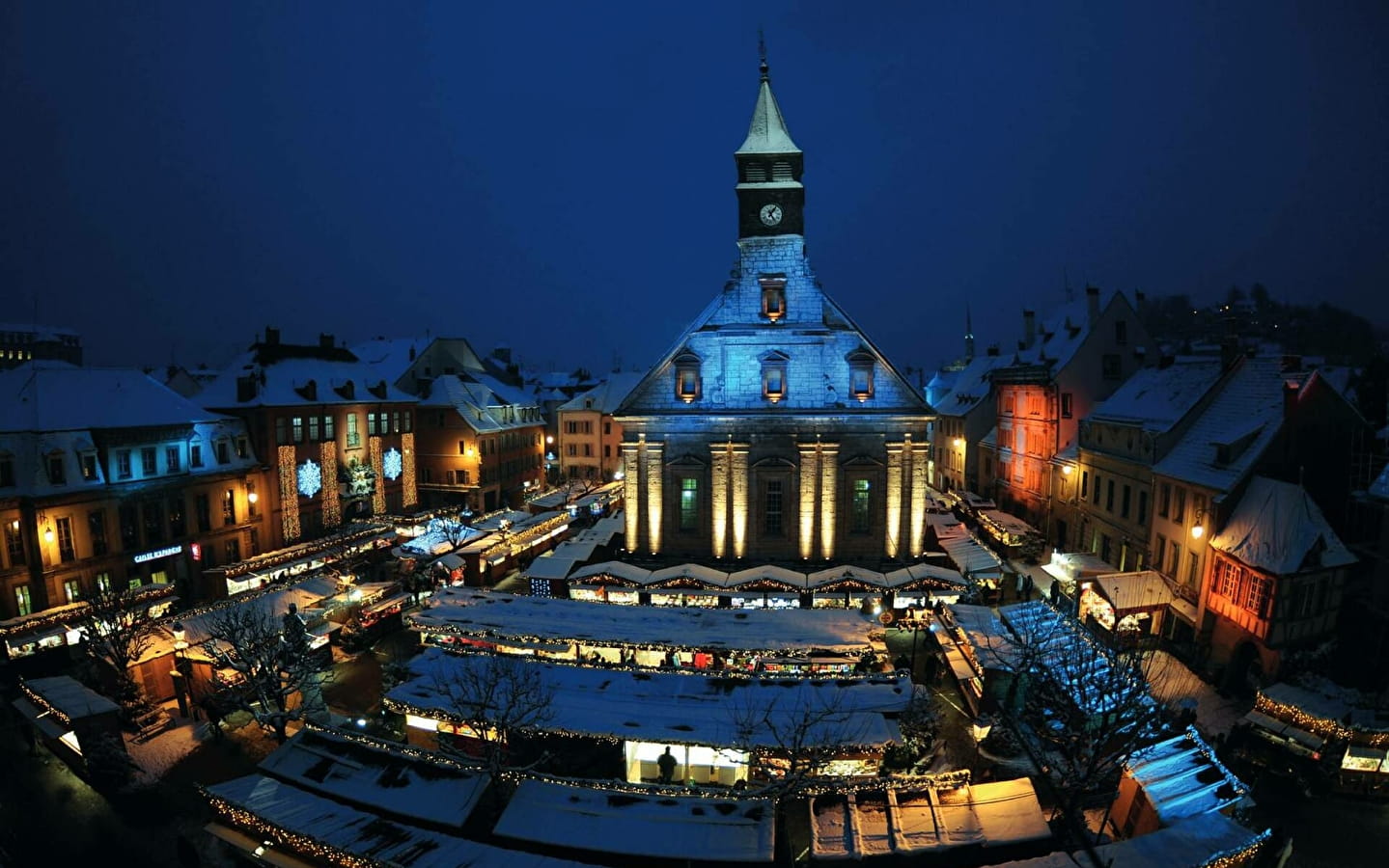 Christmas lights in Montbéliard