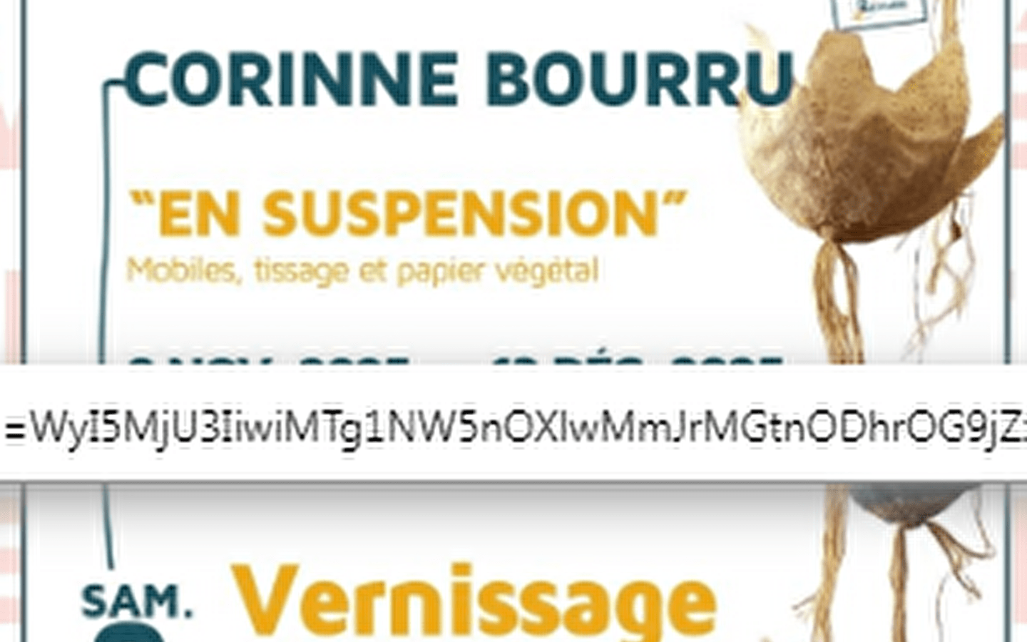 The 'En suspension' exhibition