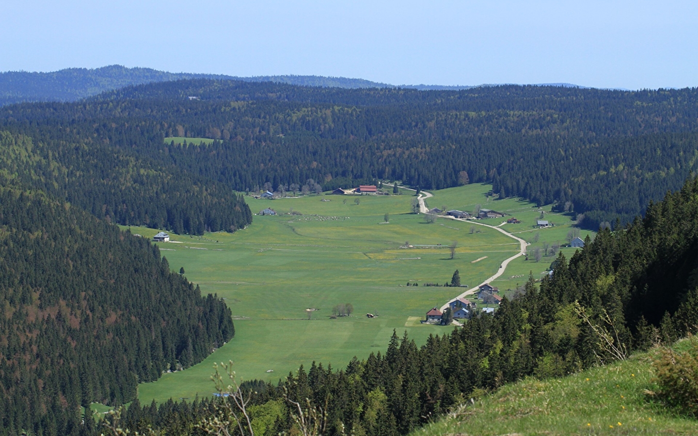 The lookout point at Chapelle-des-Bois