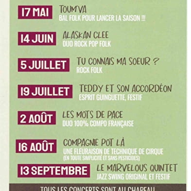 Les p'tits marchés: local producers and music