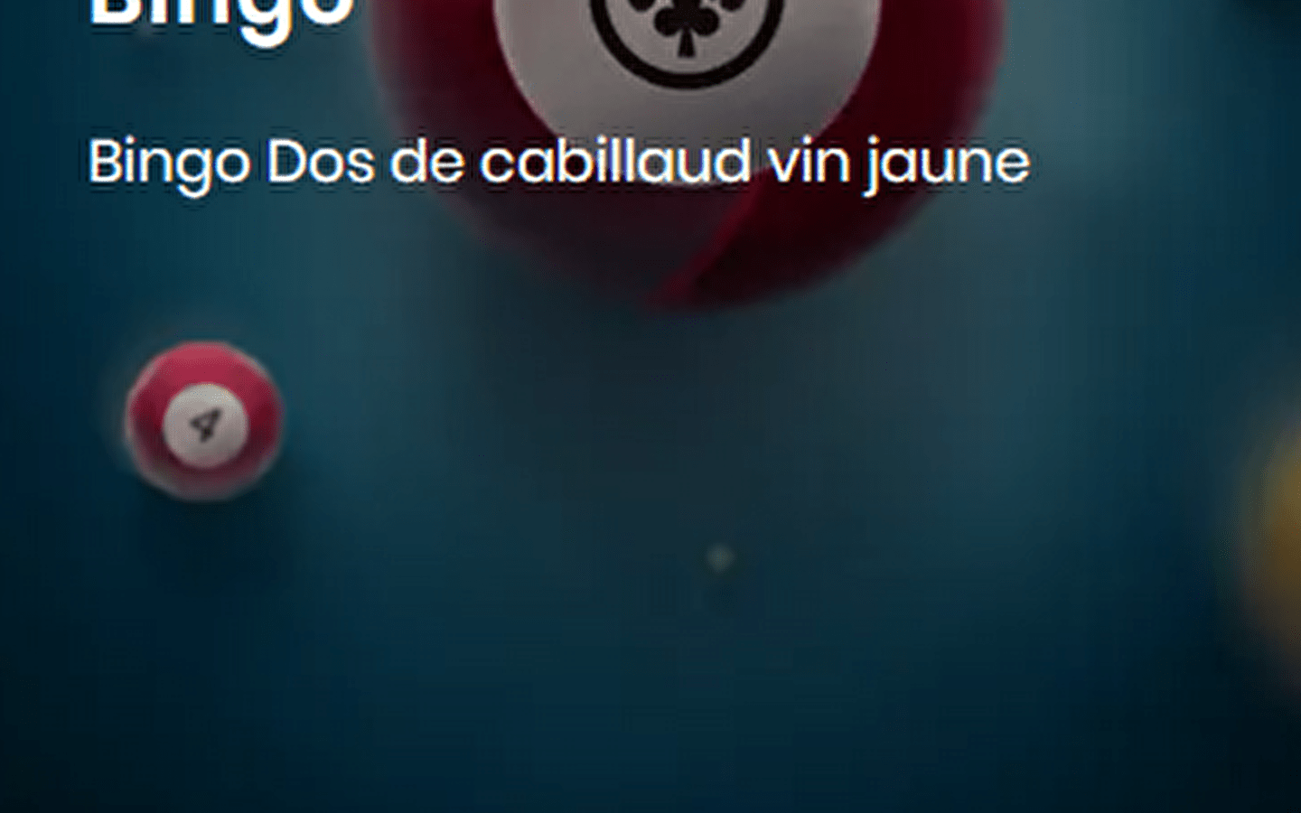 Cod fillet bingo