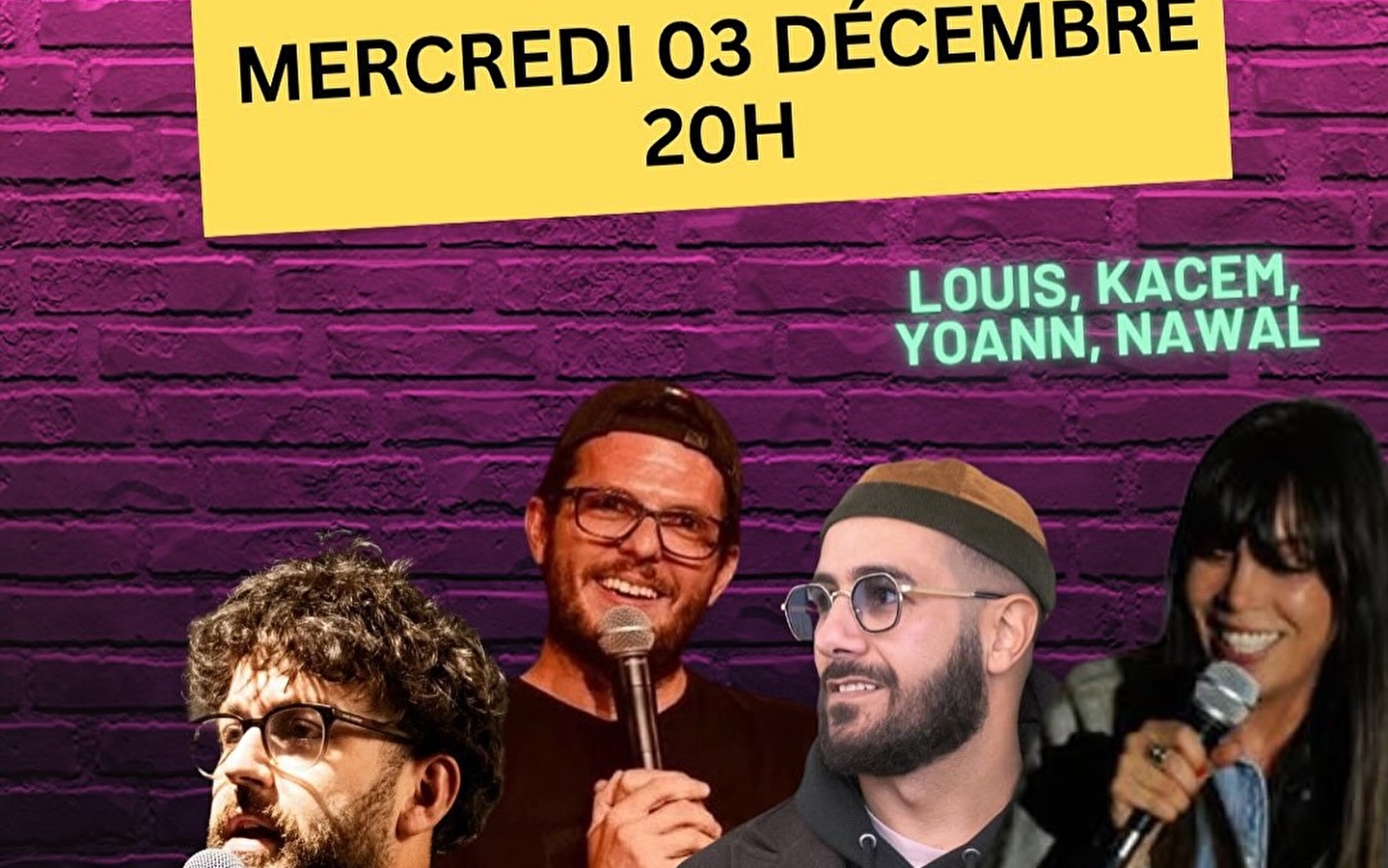 Soirée Comedy Club au NM