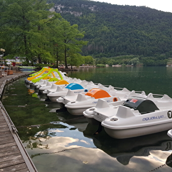 Pédalos sur le lac de Nantua - NANTUA