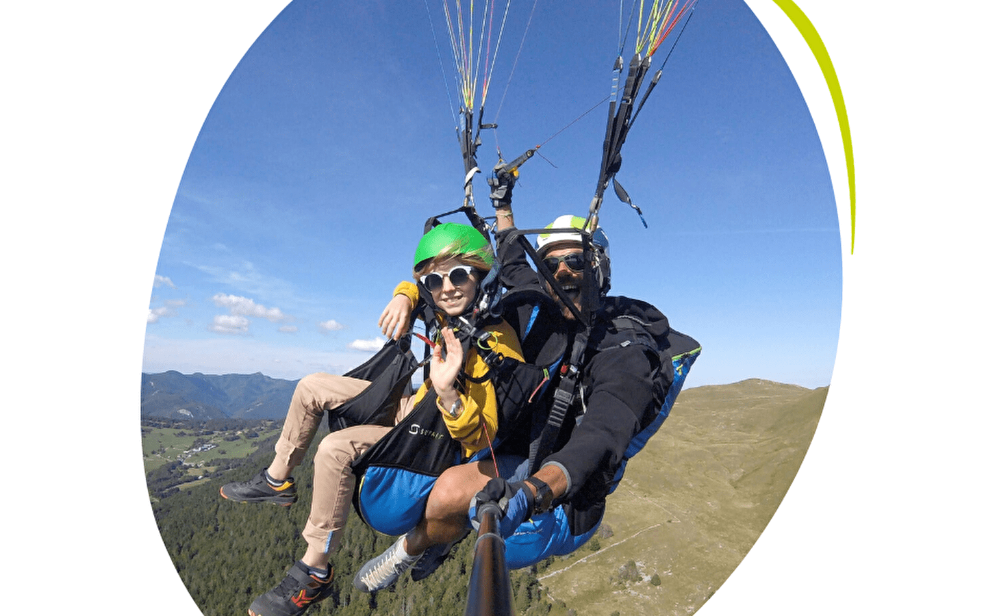 Baptême et école de parapente avec Val'senl'air