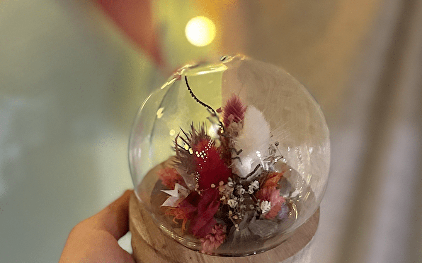 Atelier : boule de fleurs