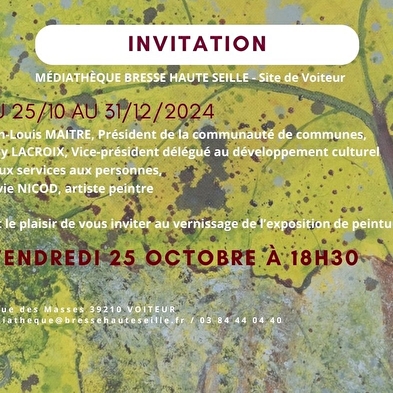 Painting exhibition by Sylvie Nicod and vernissage