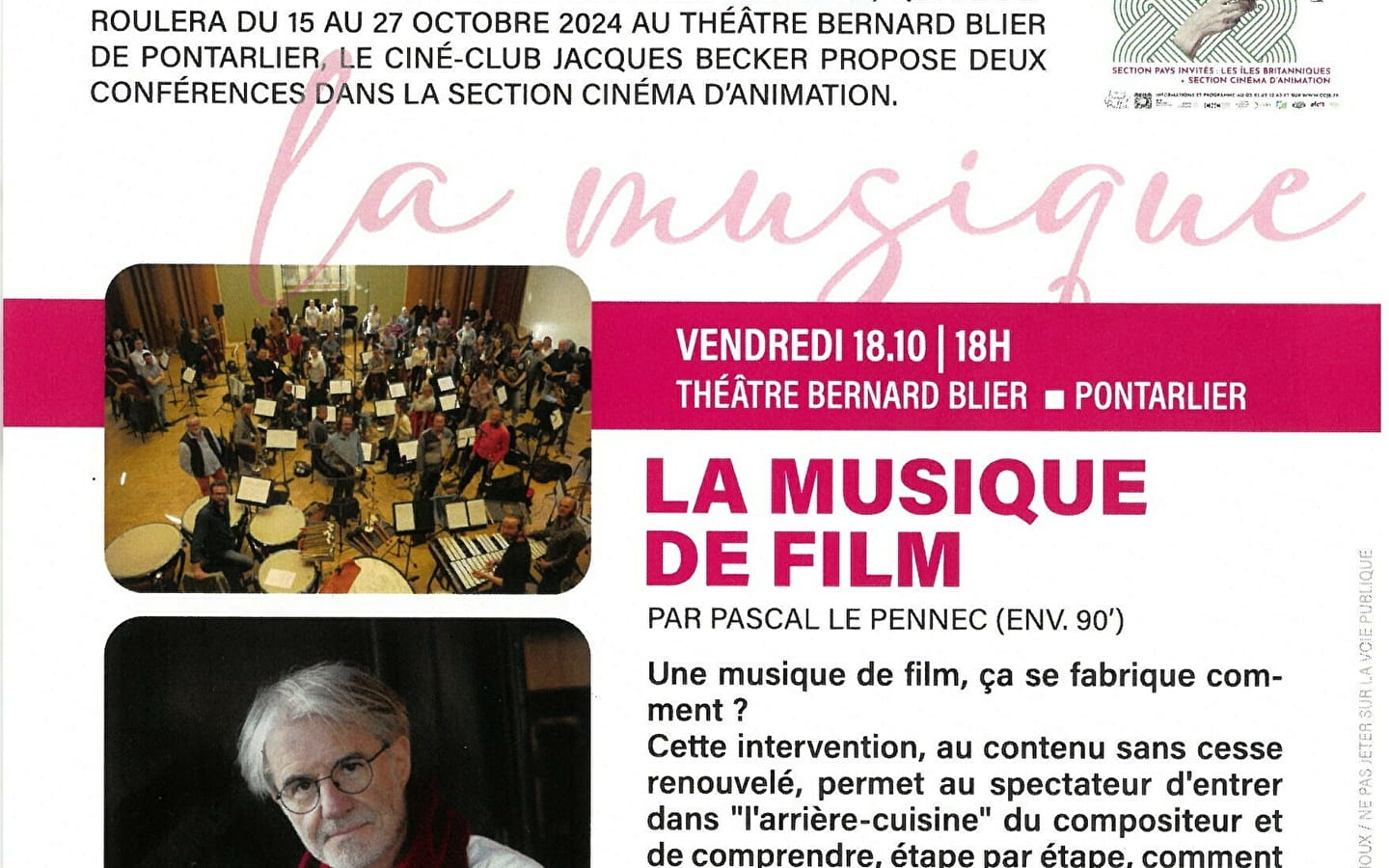 4th Festival Cinéopen: Conference - Film music