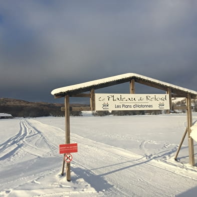 Piste bleue de ski de fond du Plateau de Retord : Le Balcon des Plans