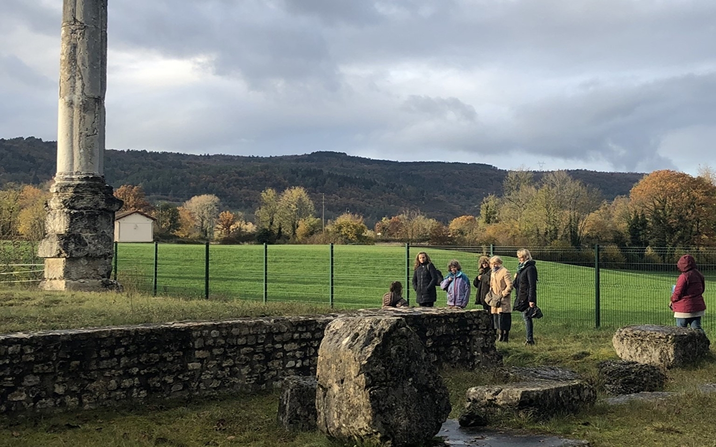Visite guidée des vestiges du temple