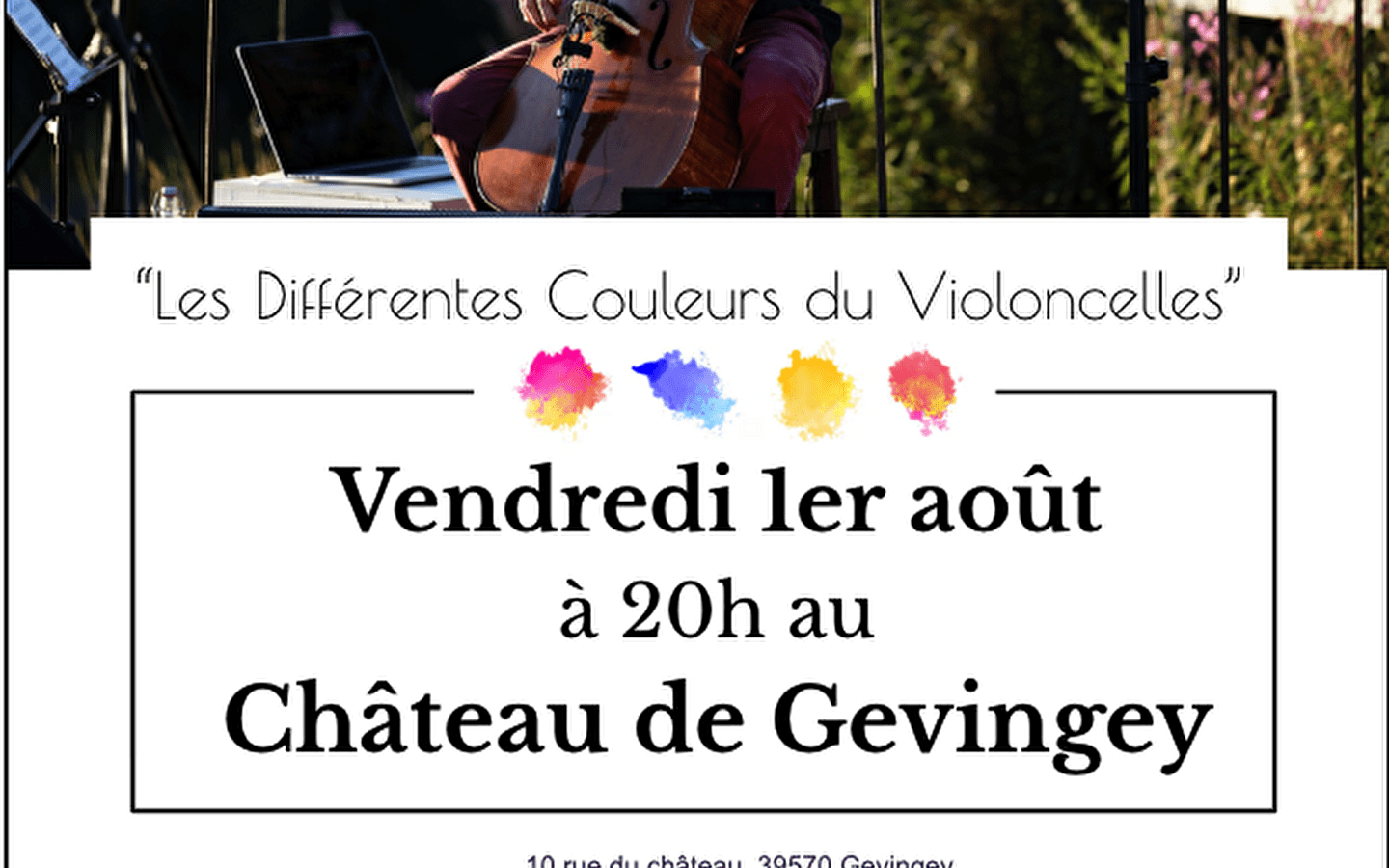 The different colours of the cello' concert