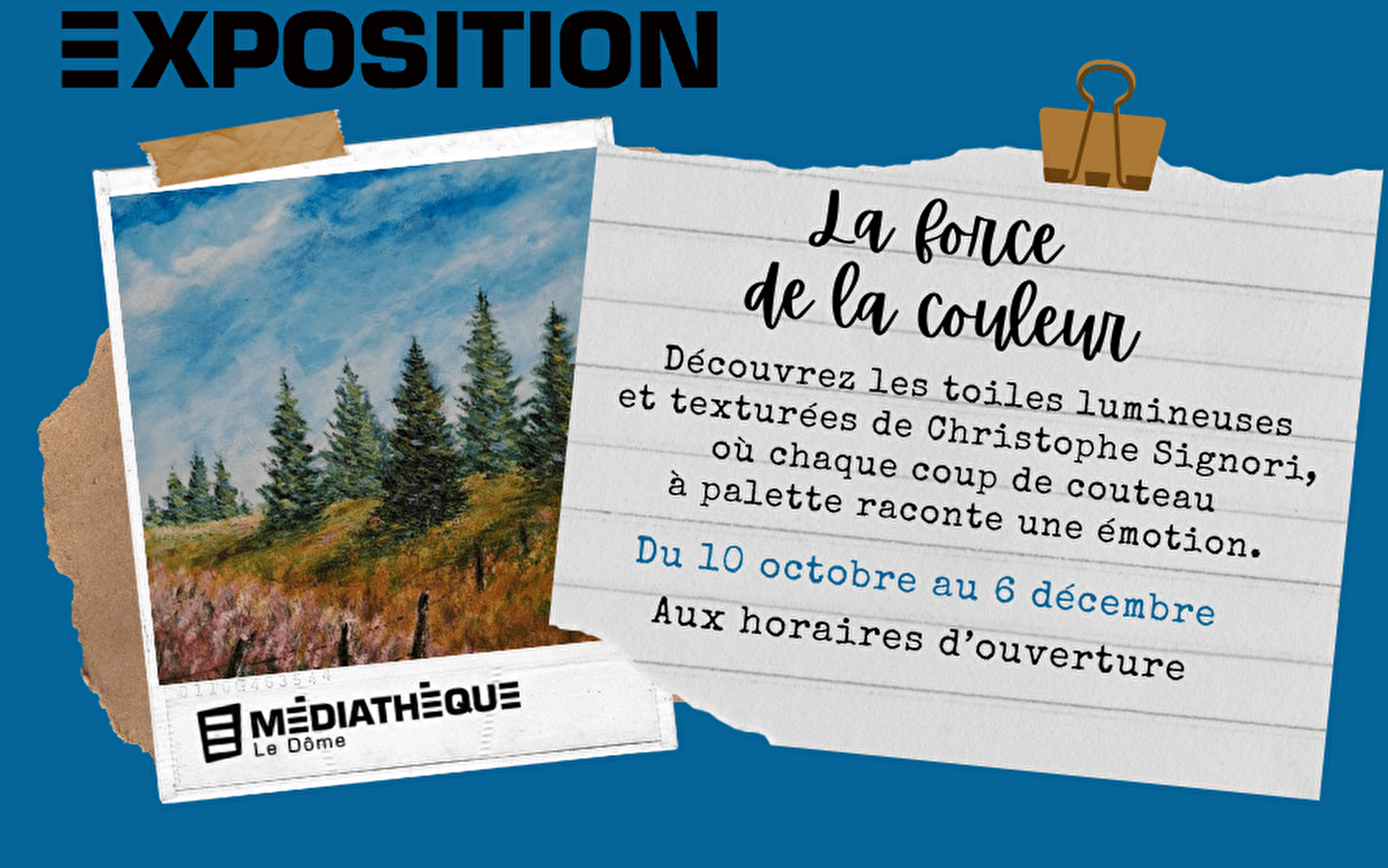Médiathèque Le Dôme: 'The power of colour' exhibition
