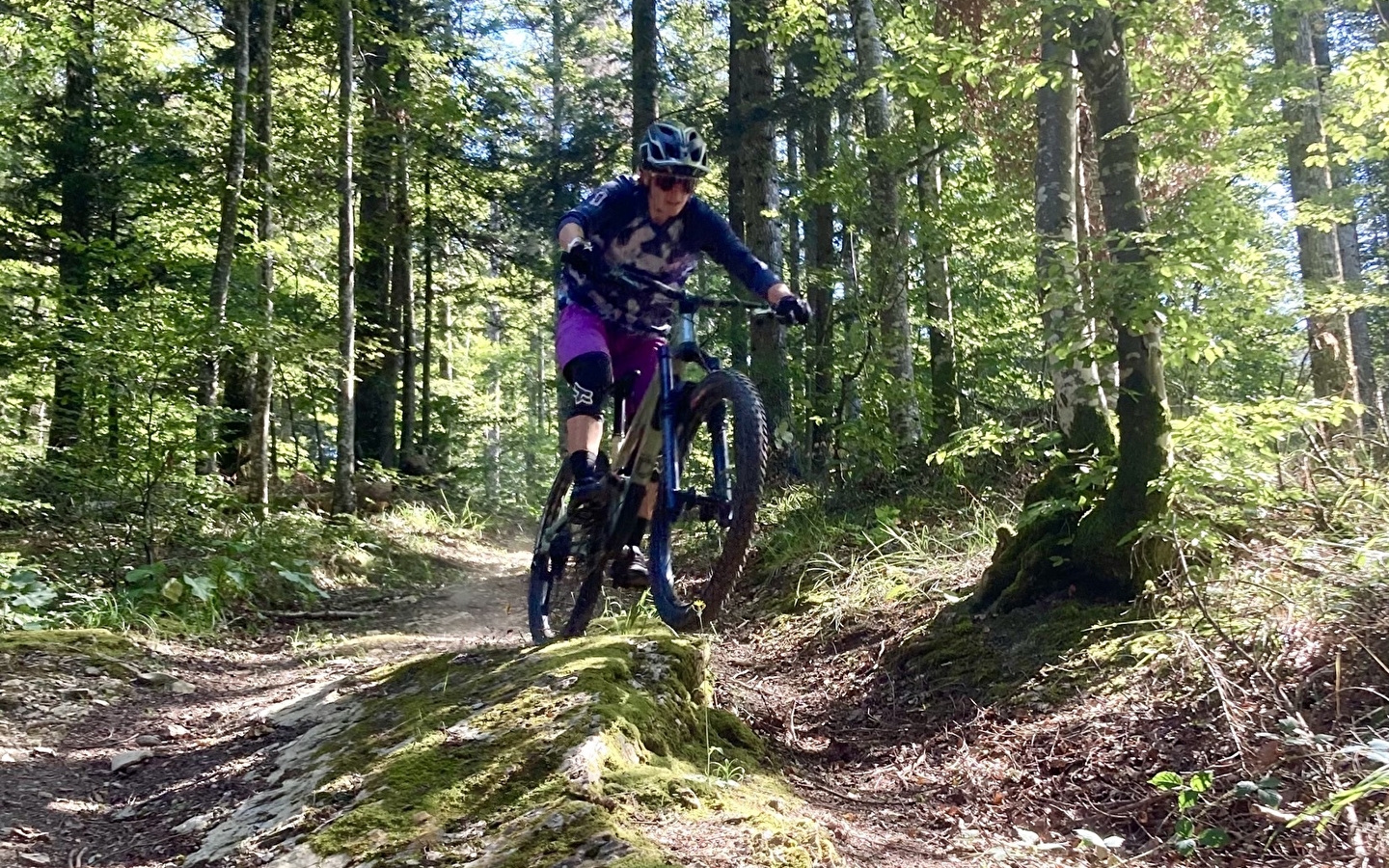 Piste VTT Descente rouge - Bugey Libre - Espace Ain Forestière