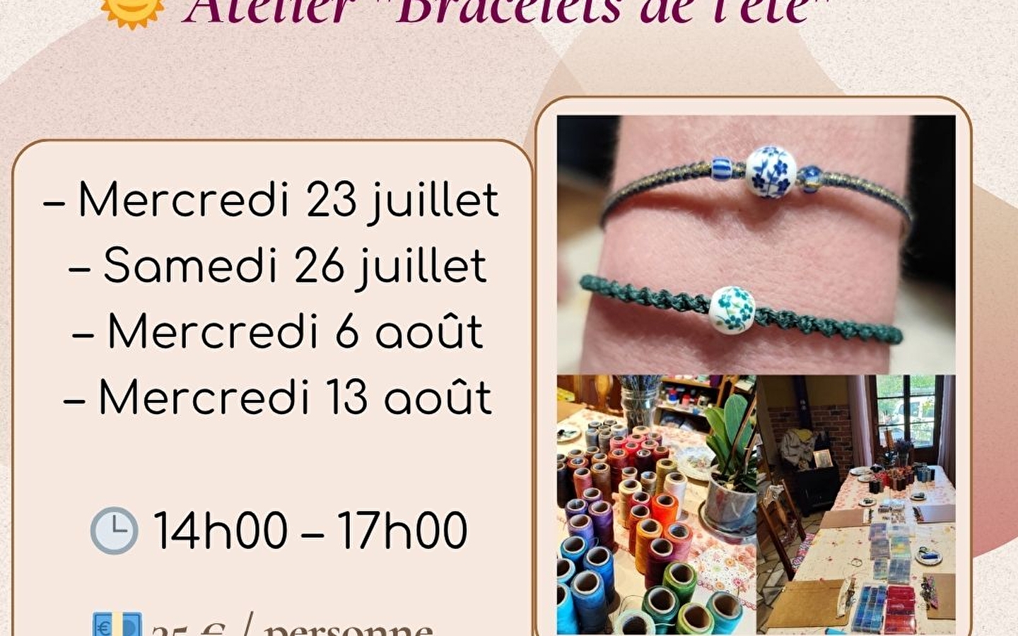 Ô Lubies de Marie - Atelier 'Bracelets de l'été'