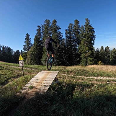 Piste VTT Descente rouge - Bugey Libre - Espace Ain Forestière