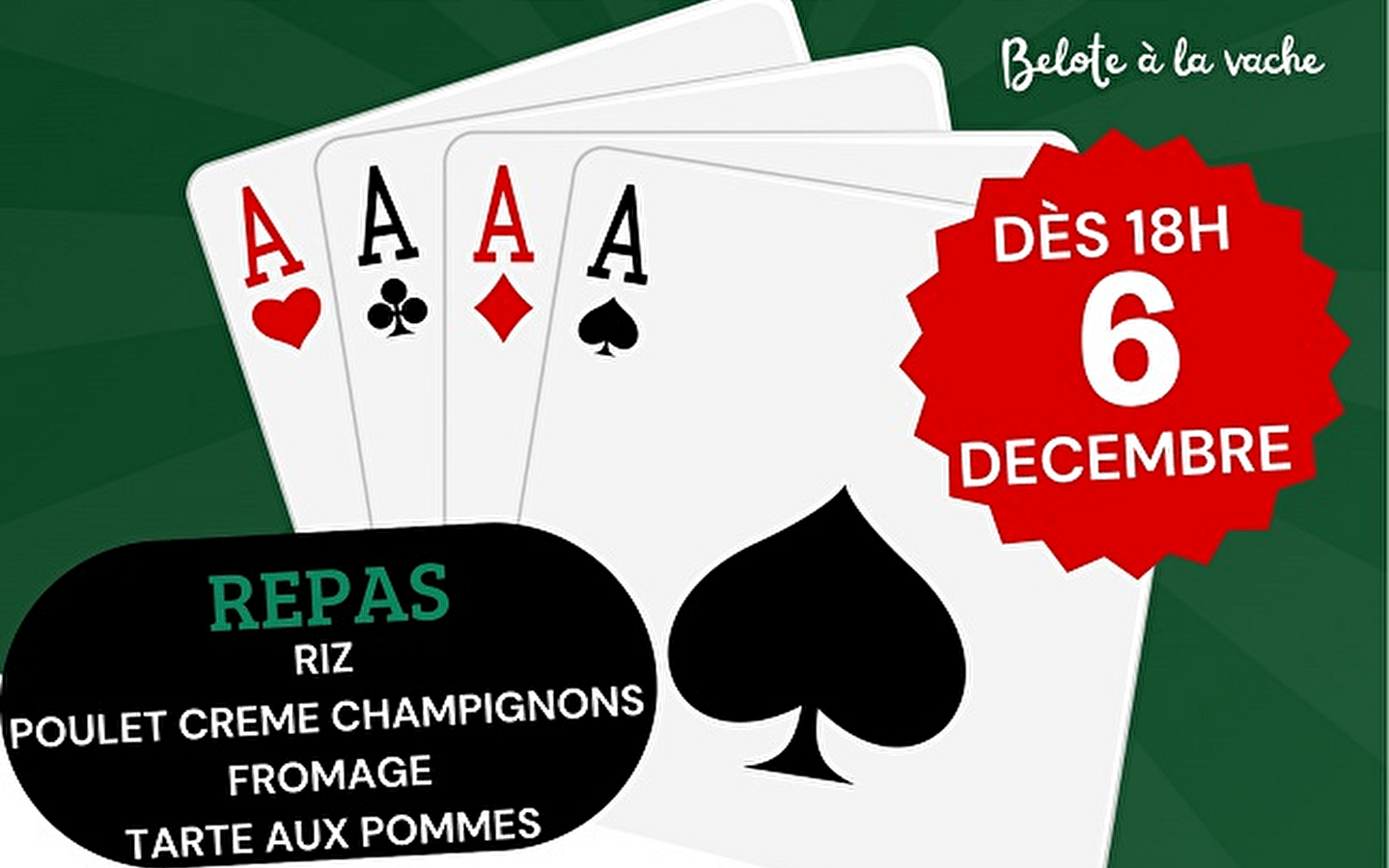 Concours de belote 'à la vache' à Béon